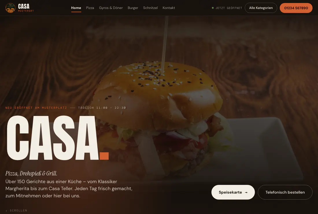Arbeitsprobe: Gastronomie · Restaurant